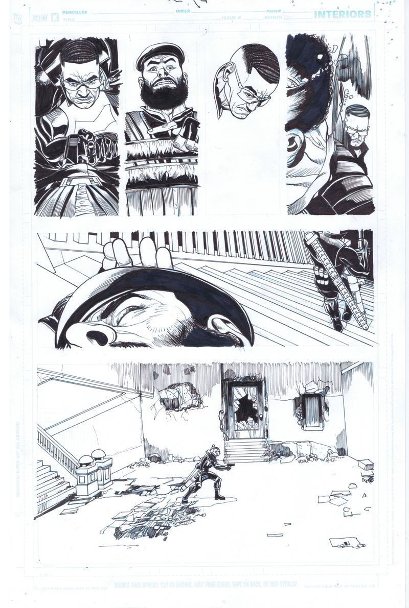 Image: Dark Horse Comics; Bankshot #3 inks